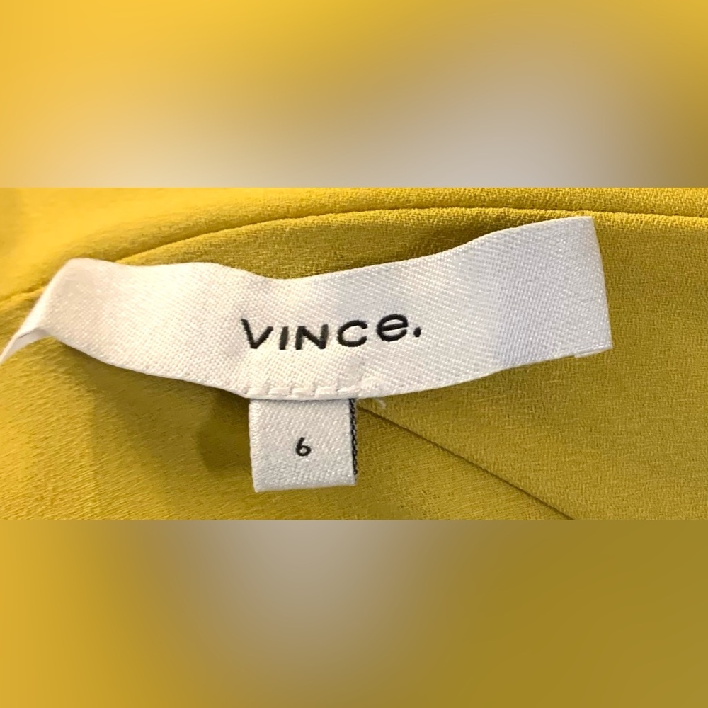 Vince Twist Front Pleated Midi Dress - Vneck - Sleeveless - Vback - Size 6 - Picture 12 of 12